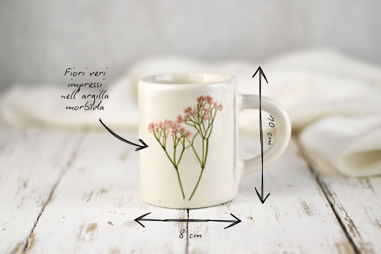 tazza in ceramica artigianale fatta in italia