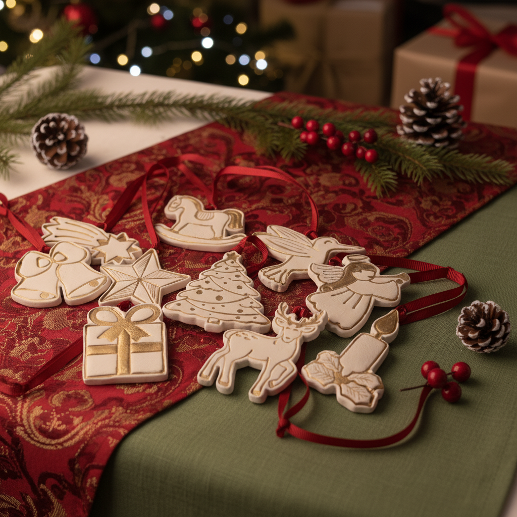 Pendenti in ceramica per albero di Natale