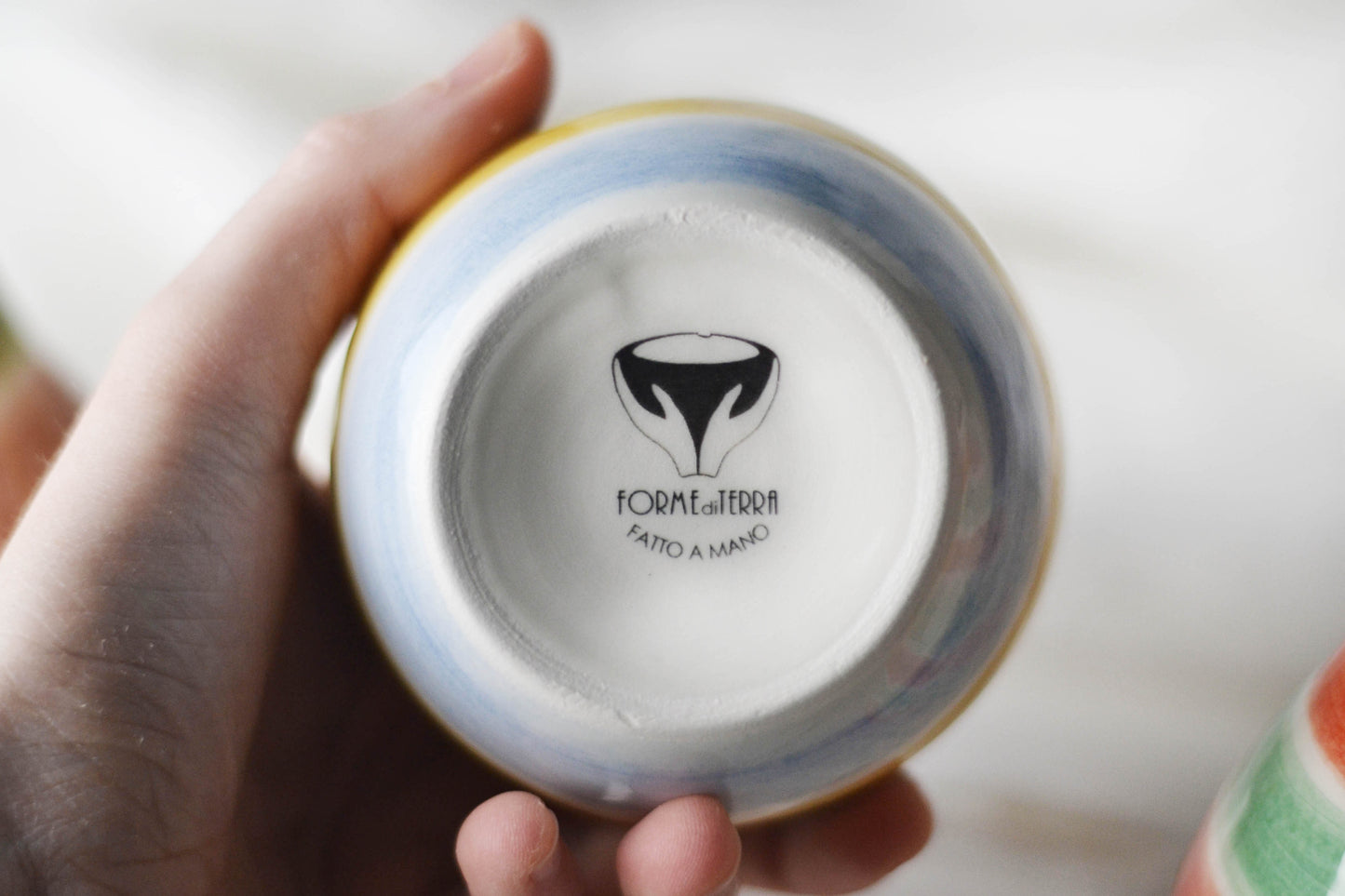 oliera di ceramica fatta a mano 