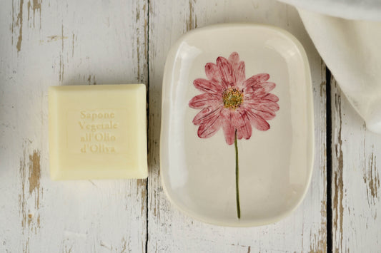 portasapone di ceramica fatto a mano 